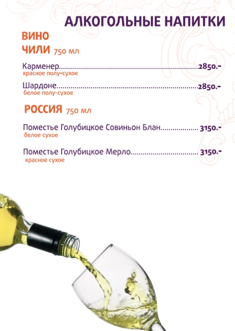 Карта бара